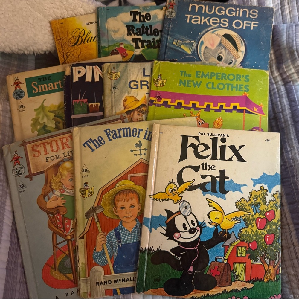 Elf Books Vintage Wonder Books Childrens books lot of 10